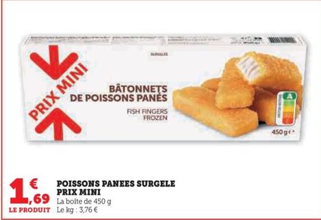 Prix Mini - Poissons Panees Surgele