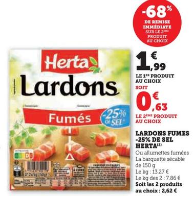 Lardons Fumes -25% De Sel