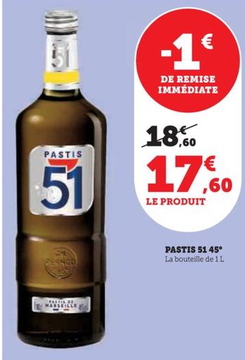 Pastis 51 45°