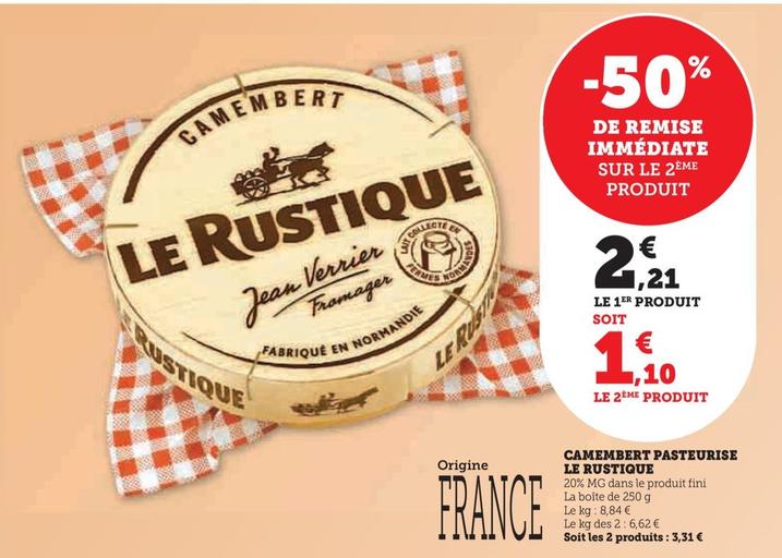 Camembert Pasteurise Le Rustique