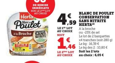 Blanc De Poulet Conservation Sans Nitrite