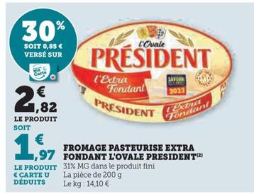 fromage pasteurise extra fondant l'ovale