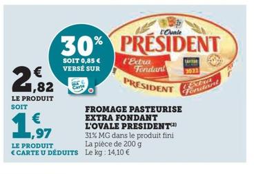 Fromage Pasteurise Extra Fondant L'ovale