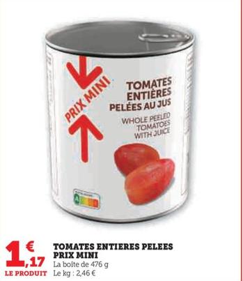 Tomates Entieres Pelees Prix Mini