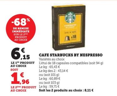 Cafe Starbucks By Nespresso