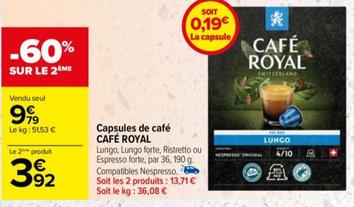 capsules de café