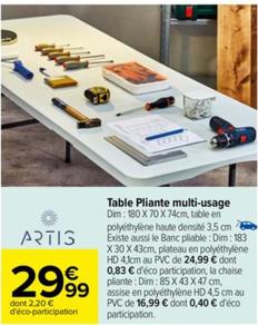 table pliante