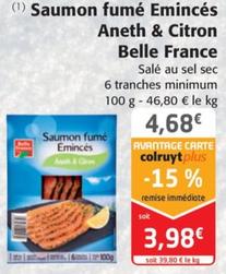 Saumon Fume Eminces Aneth & Citron