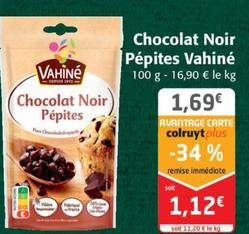 Chocolat Noir Pepites