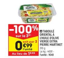 Taboule Oriental A L'hulie D'olive Vierge Extra