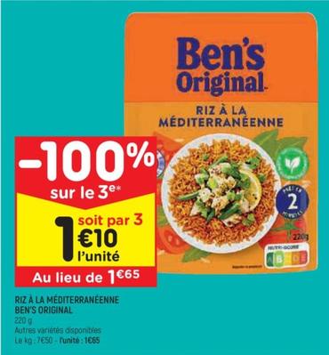 ben's original - riz à la méditerranéenne