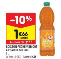 Boisson Peche/abricot A L'eau De Source