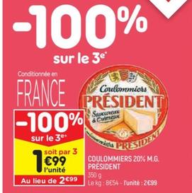 coulommiers 20% m.g.