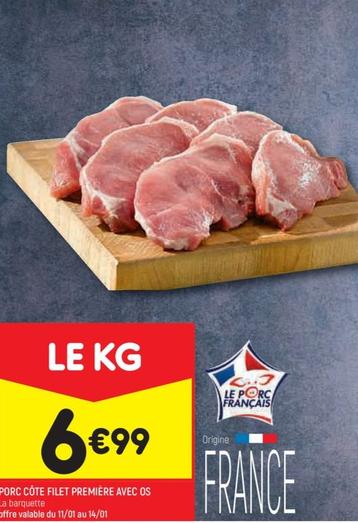 Porc Côte Filet Première Avec Os