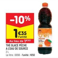 Thé Glacé Pêche A L'eau De Source