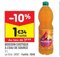 Boisson Exotique À L'eau De Source