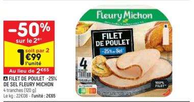 Filet De Poulet -25% De Sel