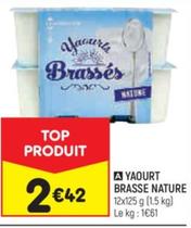 yaourt brasse nature