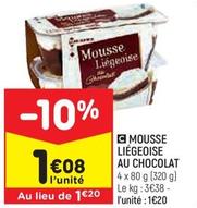 Mousse Liégeoise Au Chocolat