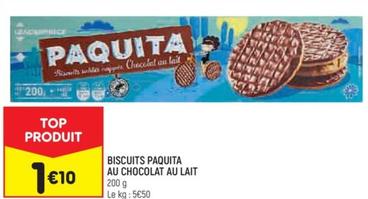 paquita - biscuits au chocolat au lait