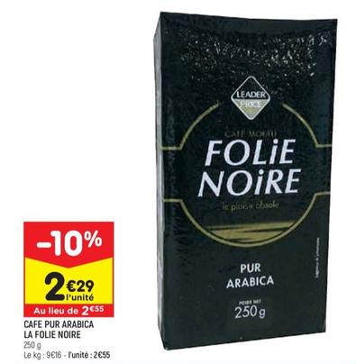 Cafe Pur Arabica La Folie Noire