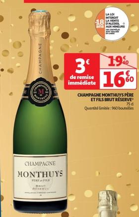 Monthuys Père Et Fils - Champagne Brut Réserve