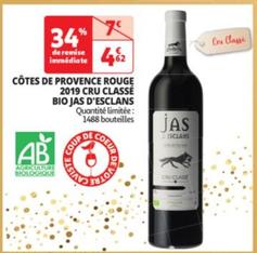 Jas D'esclans - Côtes De Provence Rouge 2019 Cru Classé Bio