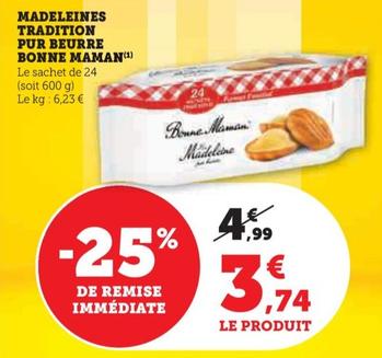 madeleines tradition pur beurre