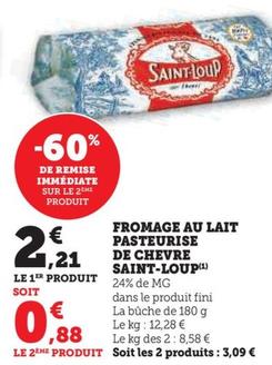 Saint-loup - Fromage Au Lait Pasteurise De Chevre
