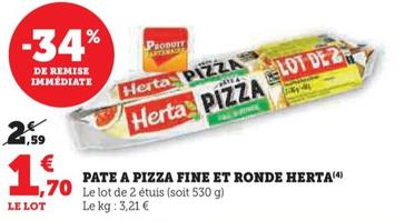 Pate A Pizza Fine Et Ronde