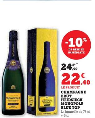 heidsieck & co - champagne brut monopole blue top