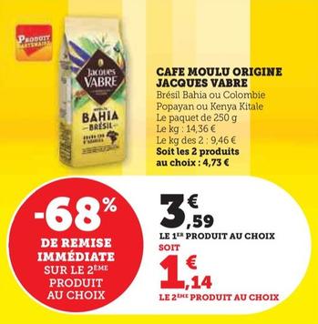 Cafe Moulu Origine