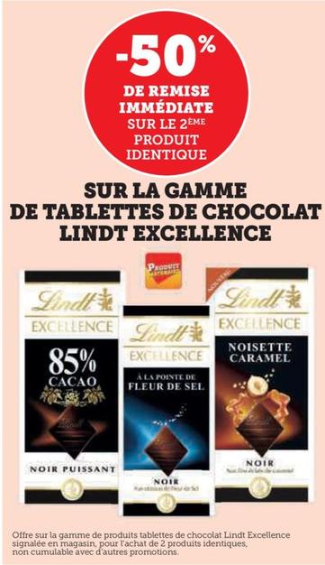 Sur La Gamme De Tablettes De Chocolat Excellence