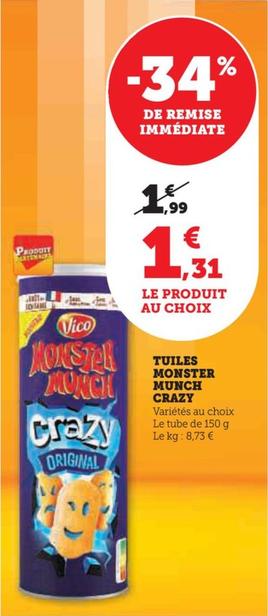 tuiles monster munch crazy