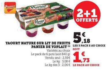 Yaourt Nature Sur Lit De Fruits Panier