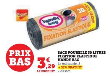 Sacs Poubelle 30 Litres Fixation Elastique