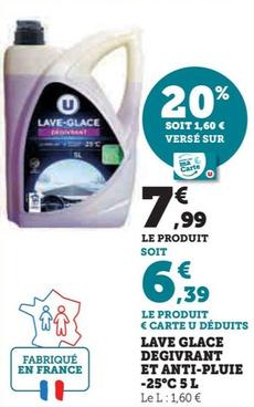 Lave Glace Degivrant Et Anti-pluie -25°c 5 L