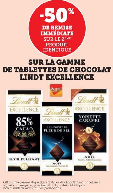 Sur La Gamme De Tablettes De Chocolat Excellence