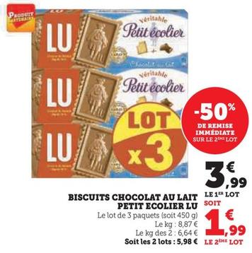 Biscuits Chocolat Au Lait Petit Ecolier