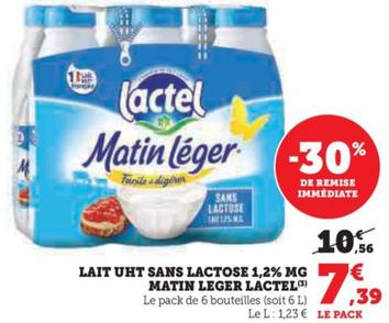 Lait Uht Sans Lactose 1,2% Mg Matin Leger