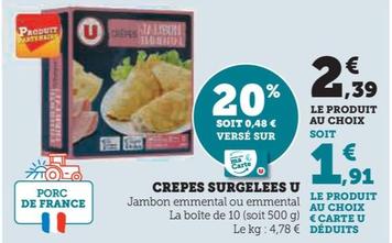 u - crepes surgelees