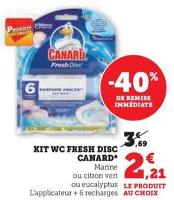 canard - kit wc fresh disc