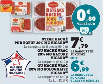 Steak Haché Pur Boeuf 20% Mg