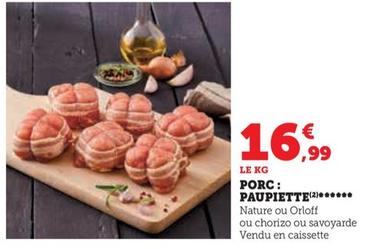 porc : paupiette