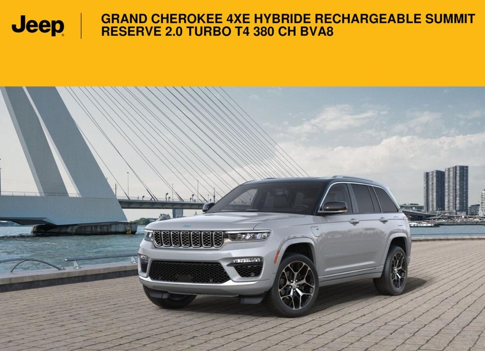 Jeep - Grand Cherokee 4xe Hybride Rechargeable Summit Reserve 2.0 Turbo T4 380 Ch Bva8 offre sur Jeep