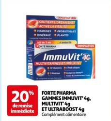 Forte Pharma - Gammes Immuvit 4g,multivit 4g Et Ultraboost 4g