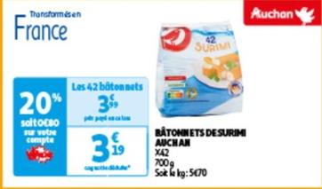 Auchan - Batonnets Desurimi