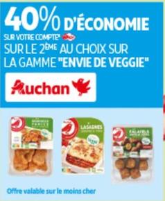 Auchan - Sur Le 2eme Au Choix Sur La Gamme "envie De Veggie"