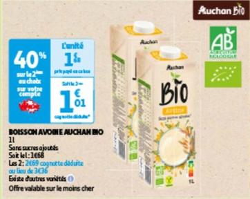 Auchan - Boisson Avoine Bio