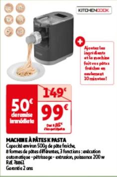 kitchencook - machine à pâtes k pasta